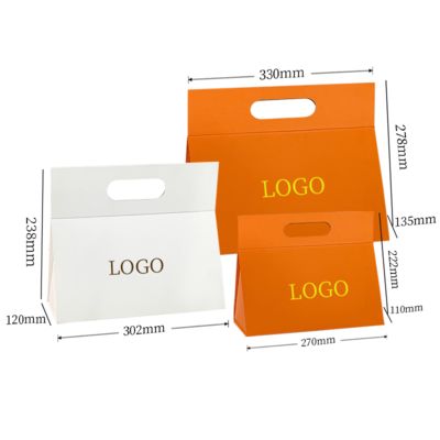 Einzigartiges Design speziell geformte Klappgeschenkbox mit Ihrem eigenen Logo tragbar mit Griff