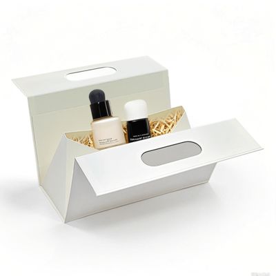 Einzigartiges Design speziell geformte Klappgeschenkbox mit Ihrem eigenen Logo tragbar mit Griff