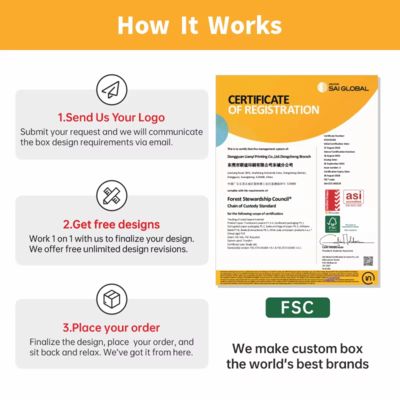 Ökofreundliche Luxusschmuckverpackungskisten für Ohrringe Recyclingpapier Sponge Lining Stempeltechnik Kerzen Brieftasche