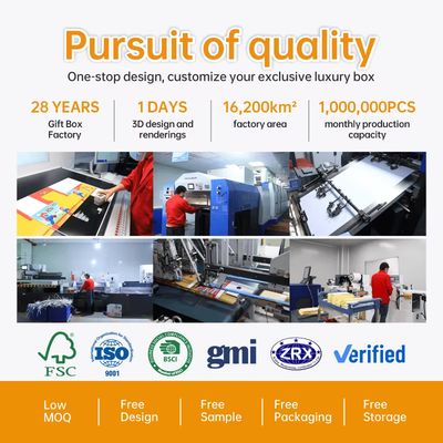 ISO9001 Kundenspezifische Luxus-Parfümverpackung Geschenkbox zweiteilig Deckel und Boden Schleife Karton für Kosmetik