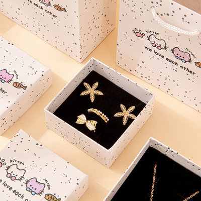 Custom Schmuckboxen Wellpappe Geschenkbox für Luxusverpackung Großbestellung Gratis Musterangebot