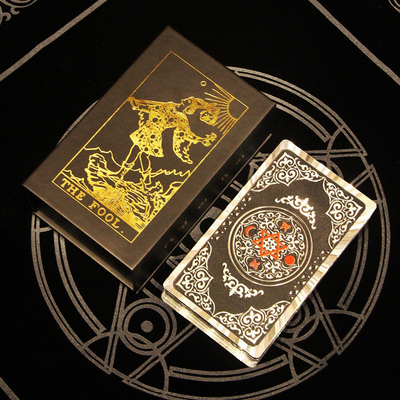 Individuelle, starre Luxus-Tarotkarten-Boxen aus Karton mit Magnetverschluss in dekorativer Buchform, Geschenkbox