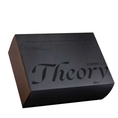 Ökofreundliche, benutzerdefinierte Reißverschlussbox, Wellkarton, schwarze Mattelamination, UV-Lack