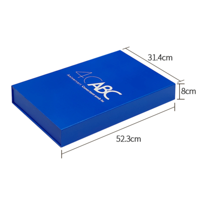 Maßgeschneiderte Größe Recyclingkarton Magnetverschluss Geschenkbox Papier Hart starre Magnetpräsentation Box Verpackung Luxus Klappmagnet für Sportartikel