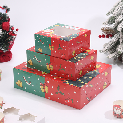 2025 Luxus Weihnachtsgeschenkboxen Kraftpapierverpackung Festlichkeitsgeschenkboxen für die Weihnachtszeit