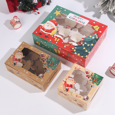 2025 Luxus Weihnachtsgeschenkboxen Kraftpapierverpackung Festlichkeitsgeschenkboxen für die Weihnachtszeit