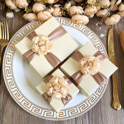 Biologisch abbaubare Verpackung Hochzeitsgeschenkboxen für Kosmetik Partys Veranstaltungen