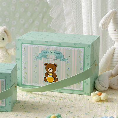 Großhandel Kundenspezifische Kinder Öko-Freundliche Karton Handgemachte Verpackung Geschenkbox Spielzeug Aufbewahrungsbox mit Griff