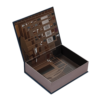 Luxuriöse Geschenkbox im Buchstil mit Magnetverschluss, individuell bedruckte Verpackung für Marken, Hochzeiten, Kosmetik, trendiges Design