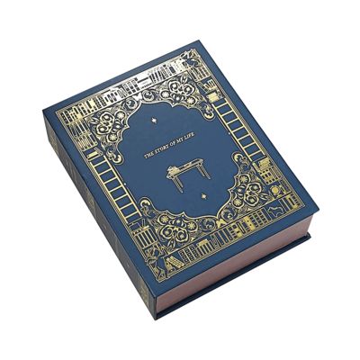 Besonders gedruckte Luxusbuchform Geschenkbox Verpackung für Markenkerzen Premium Hochzeits- und Feriengeschenklösung