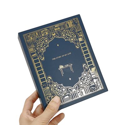 Besonders gedruckte Luxusbuchform Geschenkbox Verpackung für Markenkerzen Premium Hochzeits- und Feriengeschenklösung