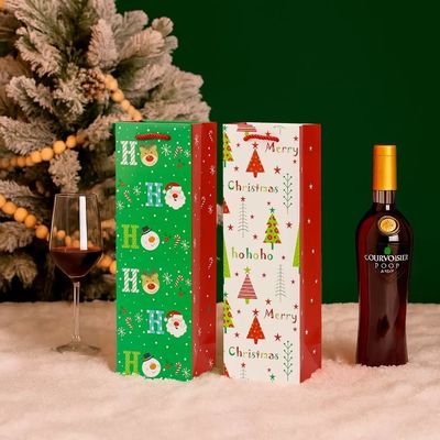 Personalisierte kleine personalisierte Weihnachts-Papier-Luxus-Einkaufstasche mit Schleifenband