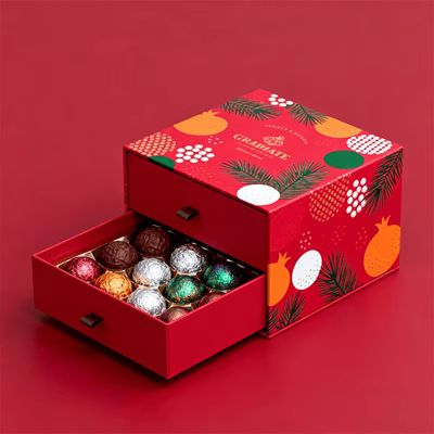 Custom Luxury Paper Small Strawberry Chocolate bar Box Packaging High-end Gift Box