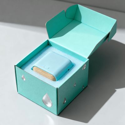 Kundenspezifische personalisierte luxuriöse farbenfrohe kleine Versandkartons aus Wellpappe mit Logo für Kosmetika