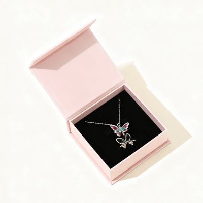 Individuell bedruckte schwarze Karton-Magnetboxen, Set, kleine quadratische Verpackung für Schmuck, Wimpern, Brillen