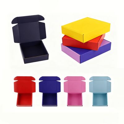 Individuelle 13*13*3cm Wellpappschachtel, kleine, farbenfrohe Versandverpackung für Bekleidung, glänzende Laminierung, recycelte Materialien für den Kerzenversand