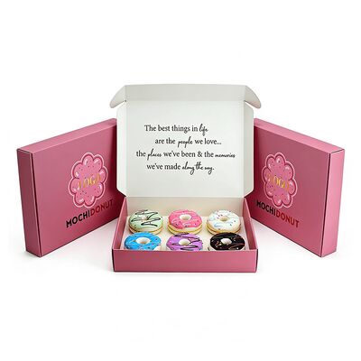 Custom Eco Friendly White Kraft Paper Boxes Corrugated Flip Top Cardboard Box for Candle Incense Chocolate Bar Donuts