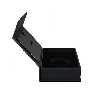 Custom Luxury Black Magnetic Folding Gift Box for Jewelry Perfume iPhone Candle Chocolate
