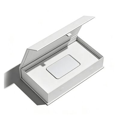 Custom Logo Rigid Recyclable Hot-stamped Coated Paper Boxes With Magnetic Closure for Small Gift Card Packaging