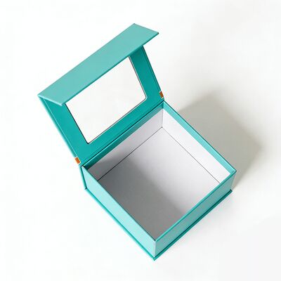 Custom High-end Handmade Magnetic Closure Gift Boxes with Window Packaging Paper Boxes for Hats and Clothing