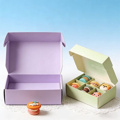 Individuelle, langlebige, faltbare, robuste Papierkarton-Versandboxen für Süßigkeiten, Kekse und Macarons