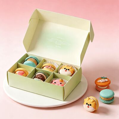 Individuelle, langlebige, faltbare, robuste Papierkarton-Versandboxen für Süßigkeiten, Kekse und Macarons