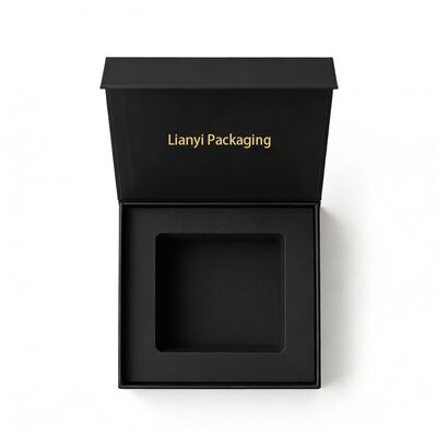 Premium Custom Logo Luxury Biodegradable Paper Boxes Cardboard Black Rigid Magnetic Gift Box