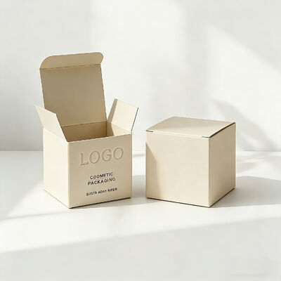 Benutzerdefiniertes Logo Gedruckt Luxuriöses Strukturiertes Finish Kunstdruckpapier UV-beschichtete, recycelbare Verpackung für Parfümbox