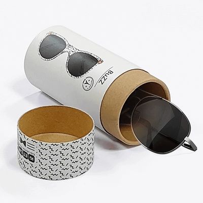 Matt / Glanzlaminierte Rohrverpackungskiste für Luxuriante Brille Sonnenbrille Verpackung