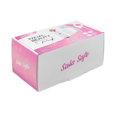 Pink recycelbare Flachpackverpackungskisten für elektrische Reinigungstools