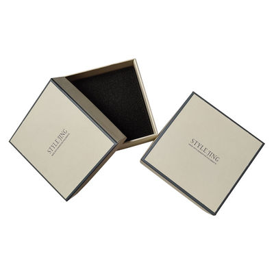 Quadratische Abdeckung und Basis Box Heißfolie / UV / Lack Finish starre Geschenkboxen mit Abdeckungen