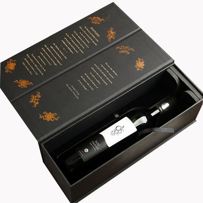 Starrmagnetisch geschlossene Karton-Displaybox Champagner Whisky Weinflasche Verpackungskiste