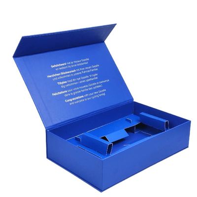 Recycelbare Blaue Papier-Slide-Offene Karton-Schublade-Verpackung für elegante Hautpflege