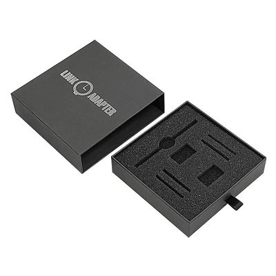 Custom Logo Geschenk Anzeige Schwarz starres Karton Uhrenbox Fälle Papierkarton für den Nutzen