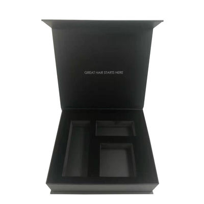 Karton Schwarz Matte Luxus Honig Verpackung Geschenk Set Personalisierte Größe Creme Jar Magnetische starre Kartonbox