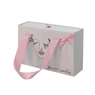 Andere Karton-Logo-Druck Luxus-Brieftasche Karton-Slide-Boxen mit Bandgriff