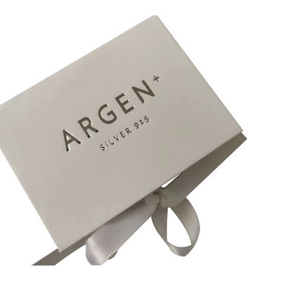 Custom-Halsband Schmuck Karton-Luxus-Geschenk-Box Verpackung mit Band Premium-magnetische Geschenk-Box