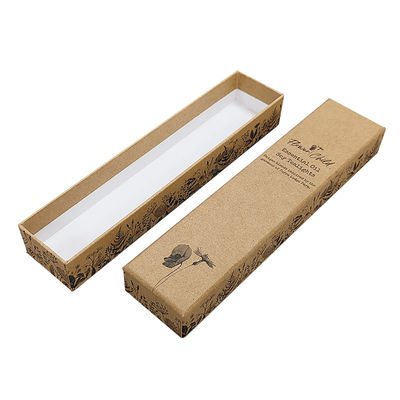 Papier Luxus Design Handwerk Elfenbein Papier Deckel und Basis Karton Schmuck Verpackung Geschenkbox mit Schaumstoff