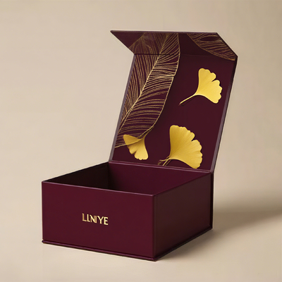 Matte Steife Karton Faltbare Verpackung Luxus Magnetverschluss Geschenkbox mit Kartoneinlage