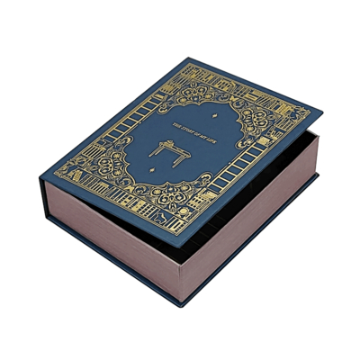 Besonders gedruckte Luxusbuchform Geschenkbox Verpackung für Markenkerzen Premium Hochzeits- und Feriengeschenklösung