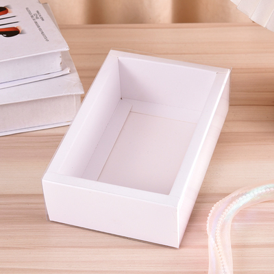 Individuelle High-End-Verpackungsboxen aus Kraftpapier mit Schublade und transparentem PET-Fenster
