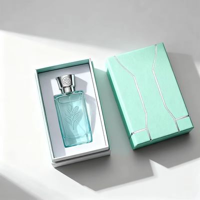 Custom New High-Grade Parfum Box Goldfolie Logo Druckdeckel und Basis Box Heißstempel starre Box für Schmuck Parfum Geschenk