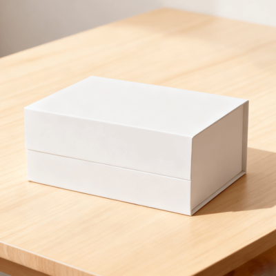 A5 Shallow Empty Black Magnetic Gift Boxes for Retail Packing Paperboard with Stamping and Vanishing Printing