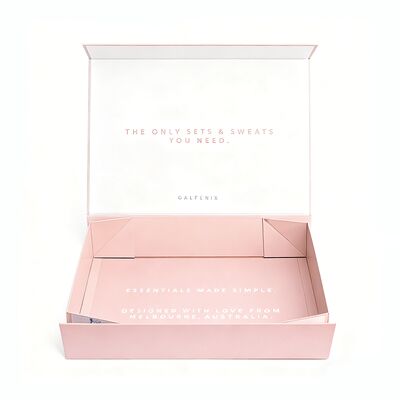 Hochwertiges Luxus-Kleidungspaket, maßgeschneiderte, umweltfreundliche, magnetische, faltbare Geschenkpapierboxen für Unterwäsche