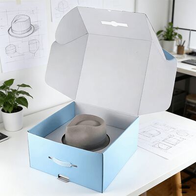 Individuelle Hutschachteln mit Logo Umweltfreundliche, beschichtete, stabile Luxus-Karton-Versandverpackungen für Kappen